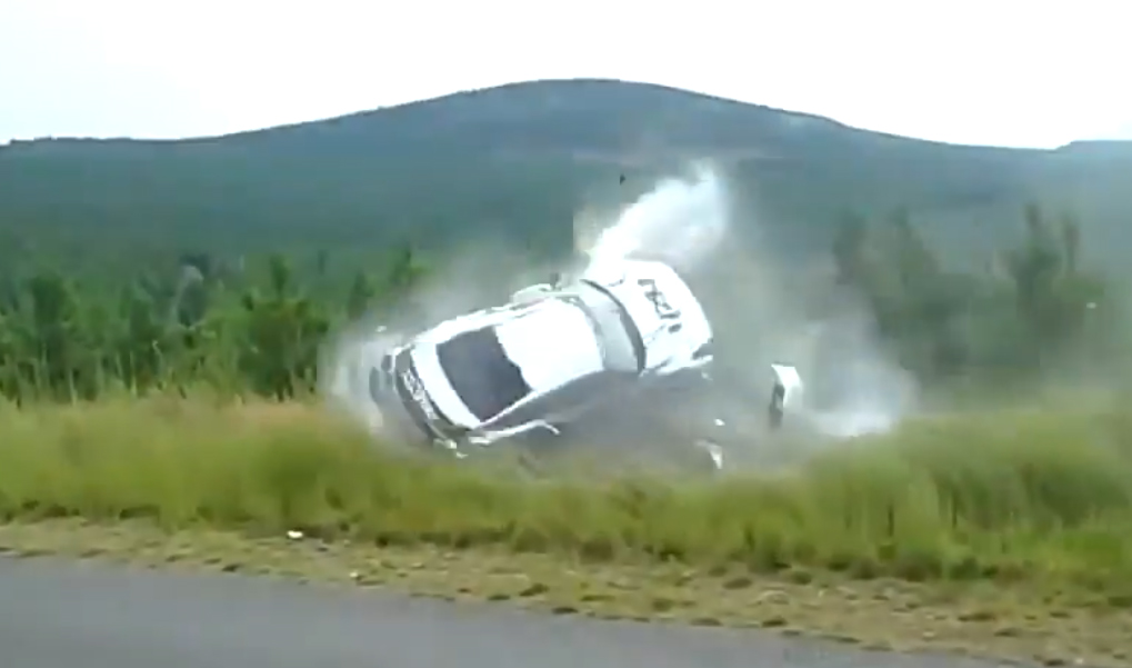 Nissan GT-R experiences the consequences of understeer