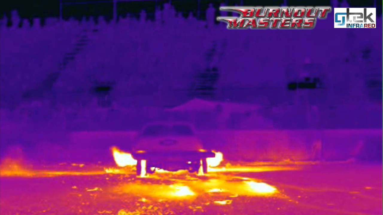 Burnout captured using infrared