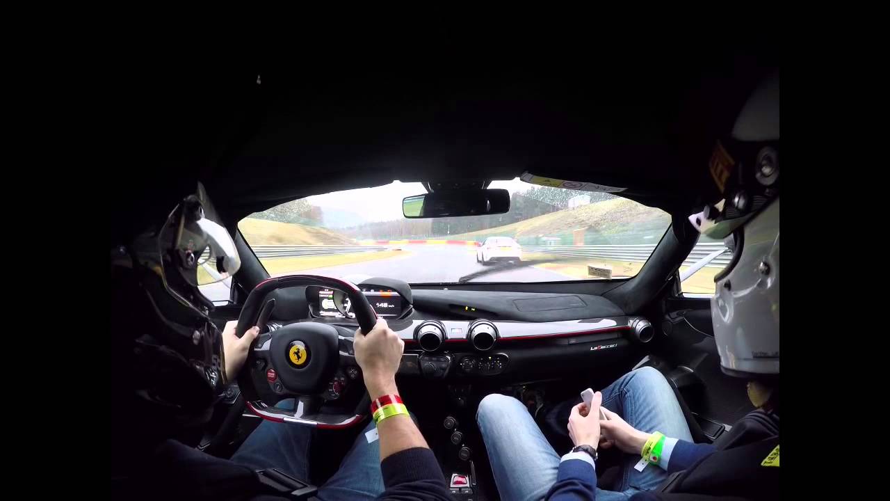 LaFerrari stretch it’s legs on wet Spa-Francorchamps racetrack (Video)