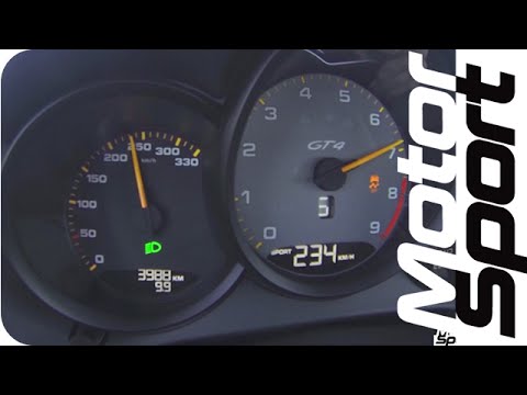 Watch and listen to the Porsche Cayman GT4 run from 0-150MPH