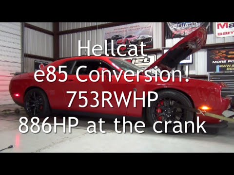 Hellcat Challenger makes 886HP on E85 (Video)