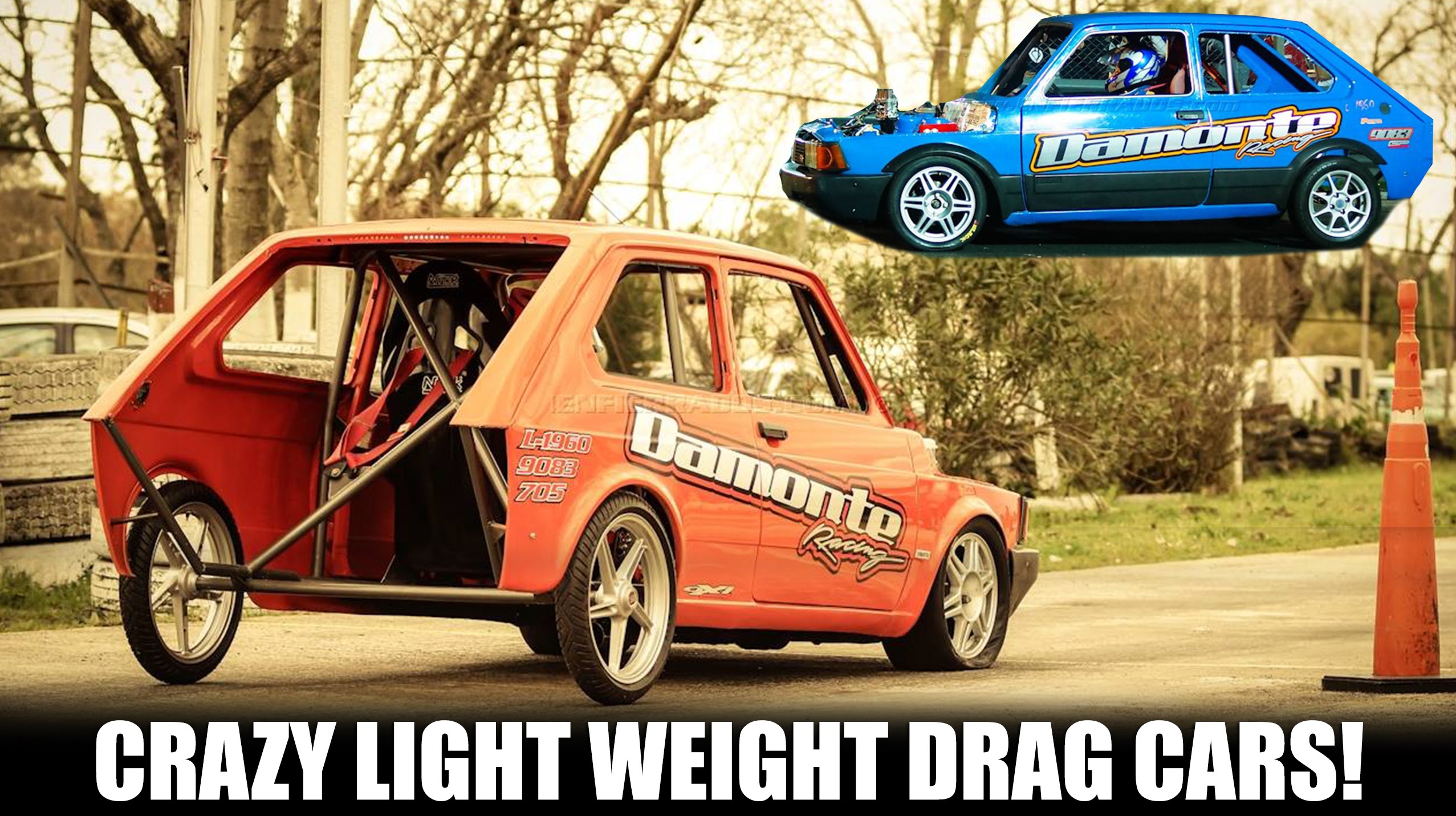 These dragsters really blur the line between car & go kart, and we’re okay with that.