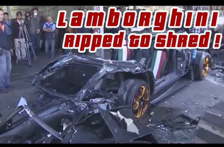 WATCH THIS! Lamborghini Murcielago worth $345,000 Ripped to Shred For Fake Plates